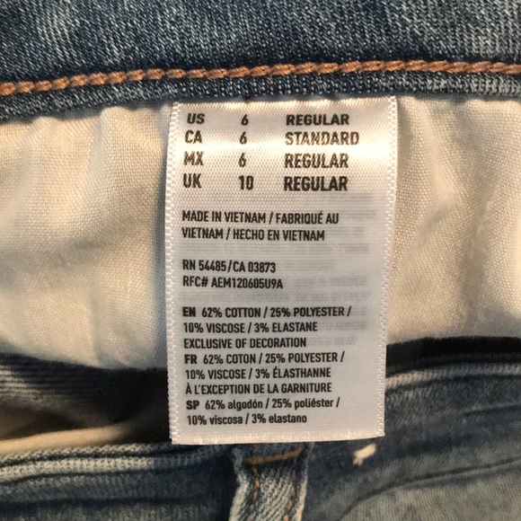 American eagle jeans super super stretch ,6, EUC - Picture 4 of 5